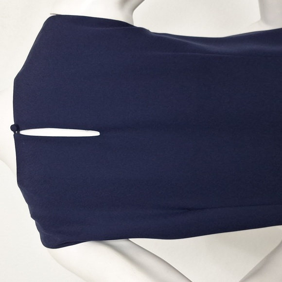 Banana Republic Navy Blue Unique Bohemian Jewel Embellished Cocktail Dress Sz.S - Picture 8 of 12
